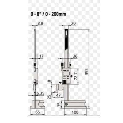 DIGIMATIC MIC 1in. NO-SPC OUT PUT Micrometers | Mitutoyo 293-340-30 MTI 393-340-30